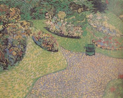 Vincent Van Gogh Garden in Auvers (nn04) Norge oil painting art